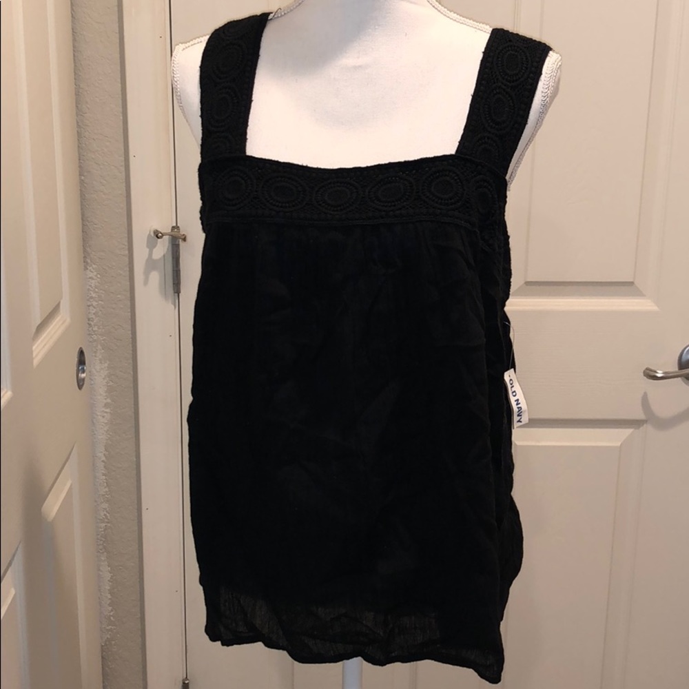 Black tank top